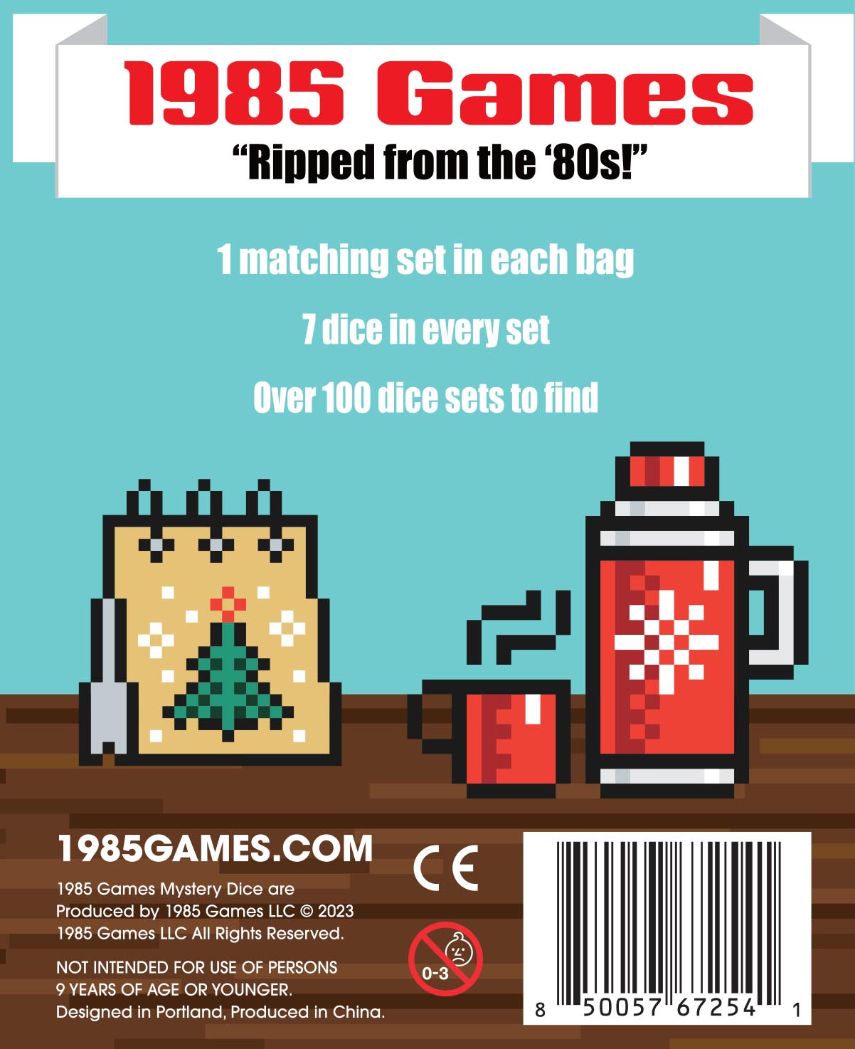 Holiday Mystery Dice Set – Loads of unique holiday dice stickers and pins!
