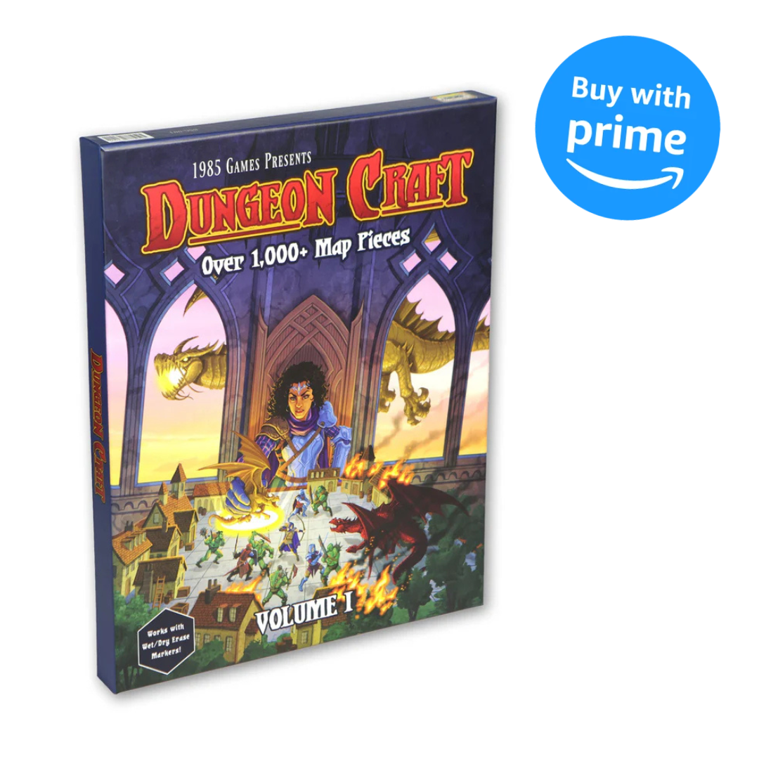 Dungeon Craft Volume 1 RPG Terrain Maps Set for DND and Tabletop Campaigns