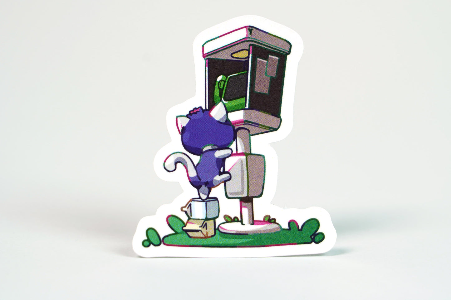 Blueberry Kawaii Cat Dice Set – Milk Carton