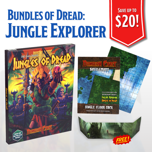 Dungeon Craft Bundles of Dread Jungle Explorer RPG Campaign Pack for DND and Tabletop RPG