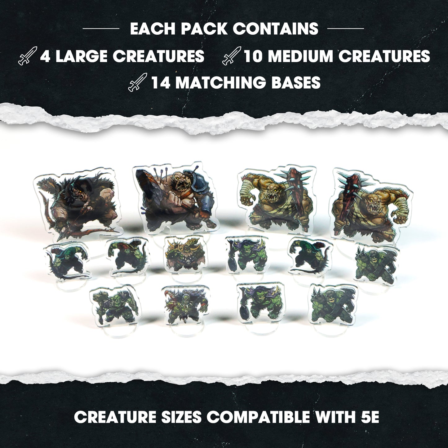 Flat Pack Miniatures Orc Party - 1985 Games