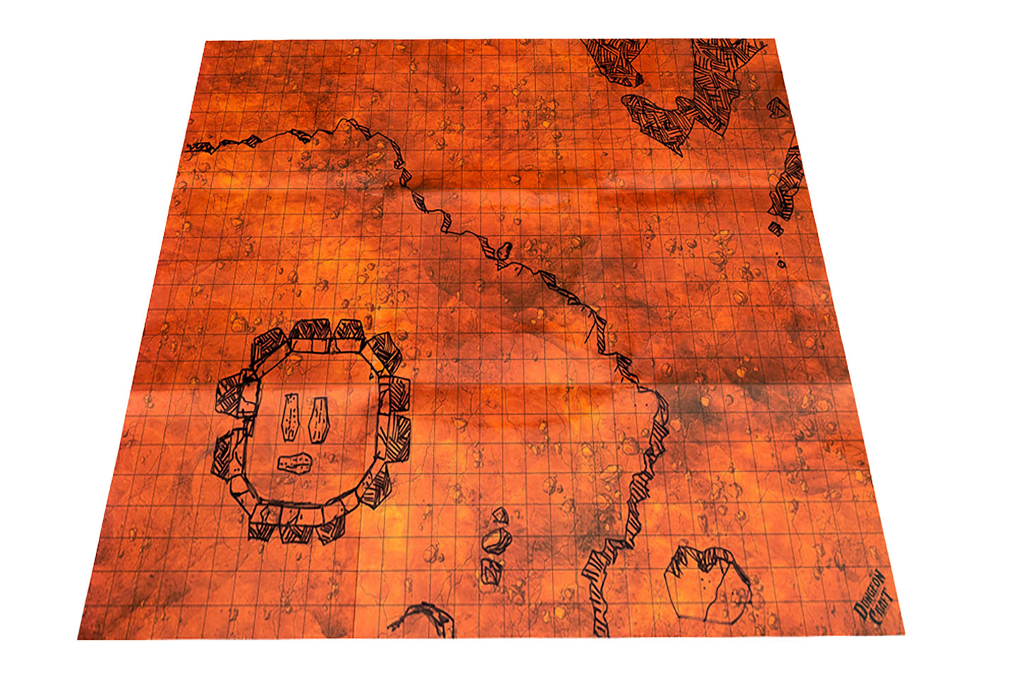 Dungeon Craft Hell and Lava Battle Map for D&D and TTRPG