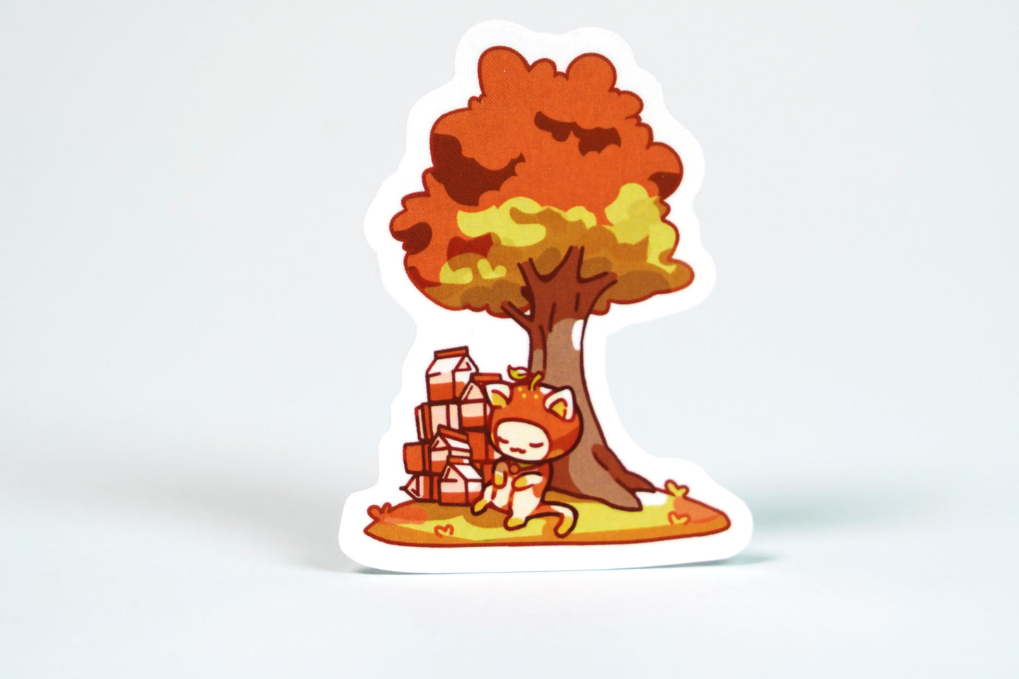 Orange Kawaii Cat Dice Set – Milk Carton