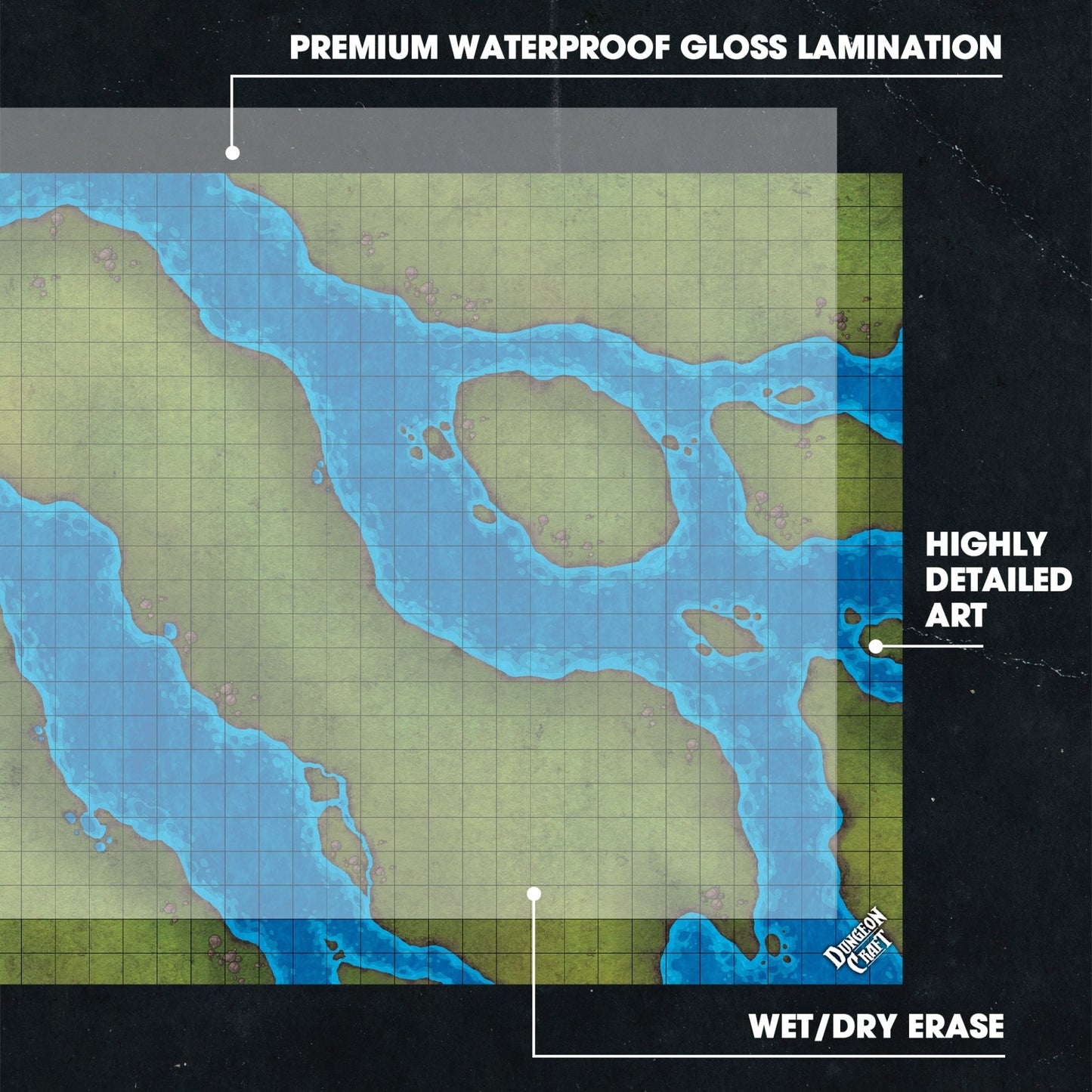 BattleMap: Grasslands | TTRPG Terrain Battle Map