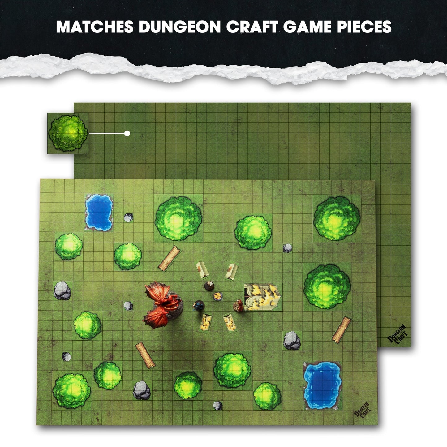 BattleMap: Grasslands | TTRPG Terrain Battle Map