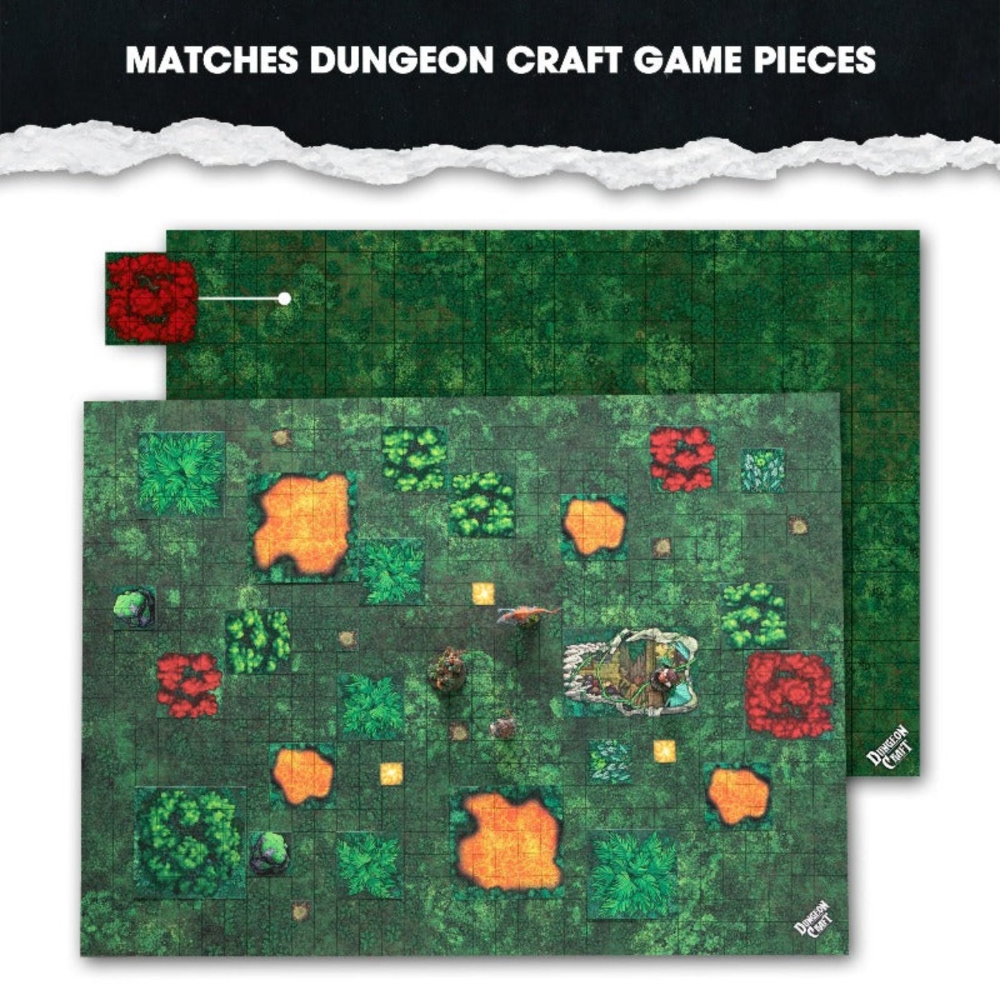 BattleMap: Jungle Floor | TTRPG Terrain Battle Map