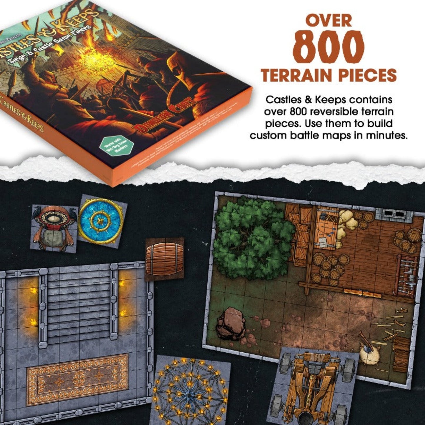 Dungeon Craft: Castles & Keeps | TTRPG Terrain Map Titles