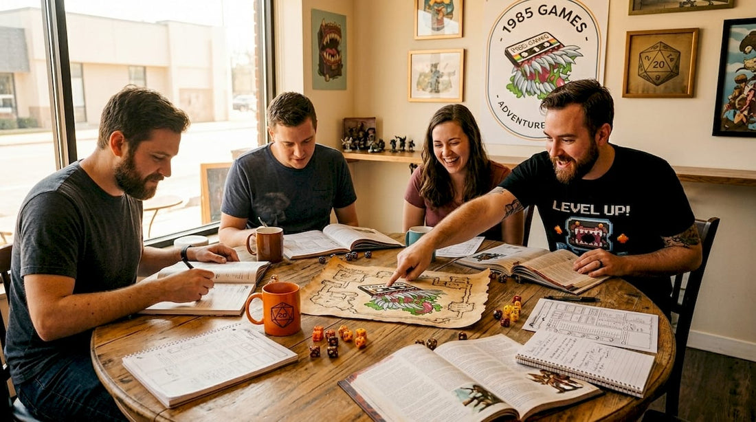 Friends planning D&D campaign together