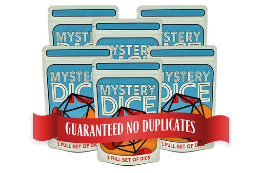 Mystery Dice Set – Pack of 6 | Polyhedral RPG Dice Sets for DND & D&D, d20 Dice, Great for Dice Bags & Collectors