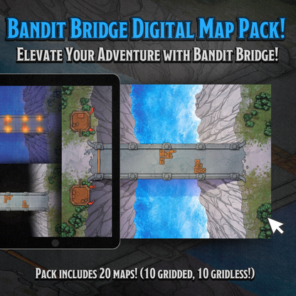 Bandit Bridge: Digital TTRPG Map Pack