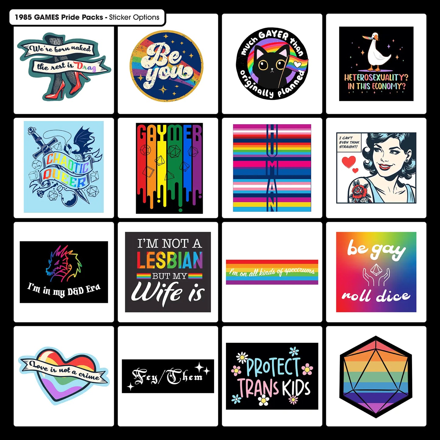 Pride Mystery Dice - 1985 Games x Daniel Quasar Collaboration
