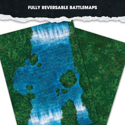 BattleMap: Jungle Floor/Waterfall