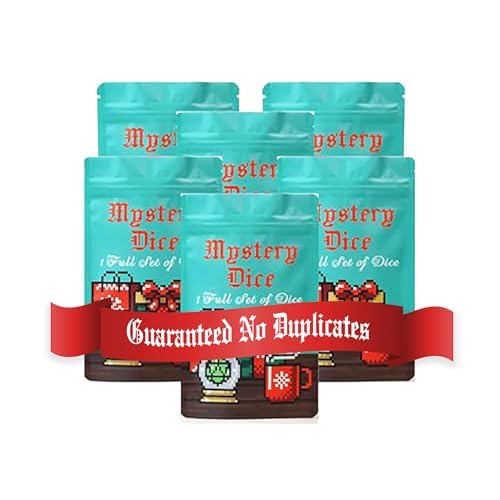 Holiday Mystery Dice 6 Pack – 6 sets of unique dice stickers and pins! No Duplicates! (Copy)