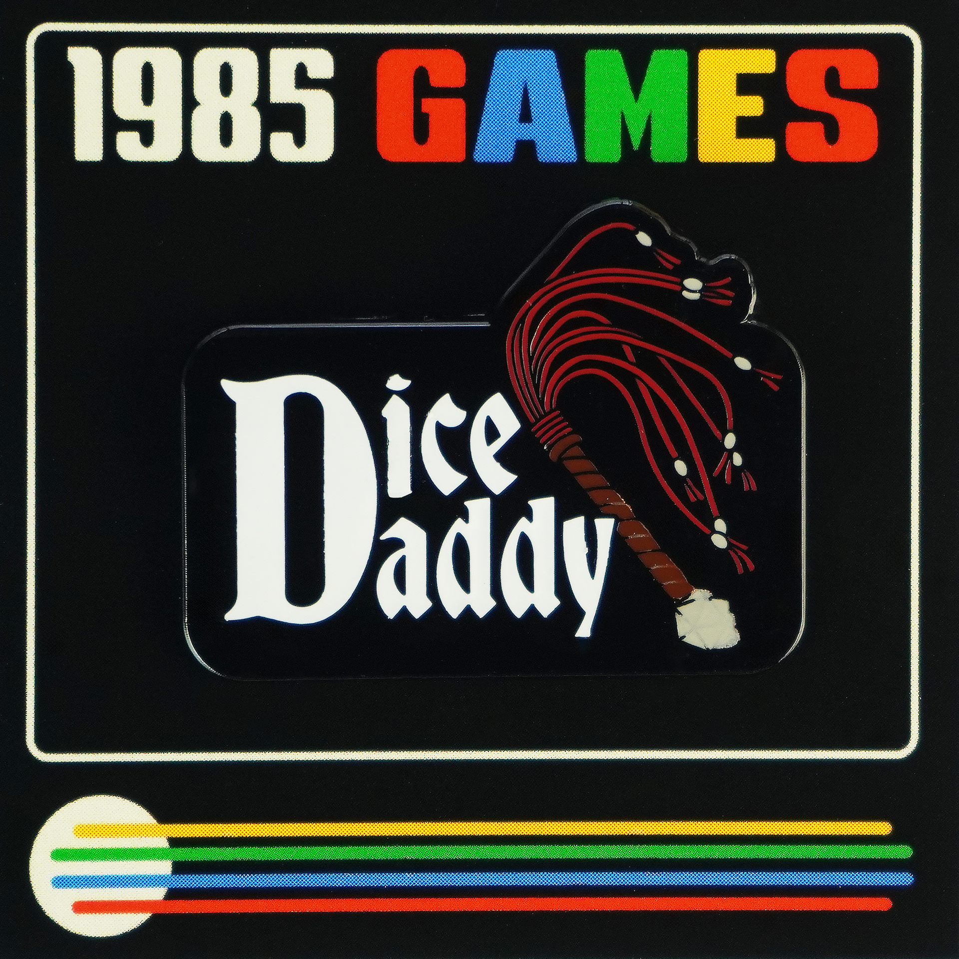 Pin: Dice Daddy Enamel Pin – Funny RPG Accessory for TTRPG Fans