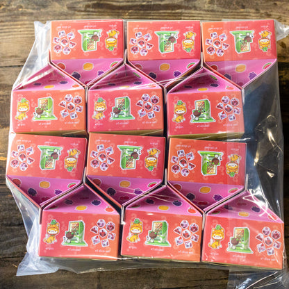 Milk Carton Mystery Dice 12 PACK – ALL 12 Cute Fruit Kawaii Cat Designs in one case