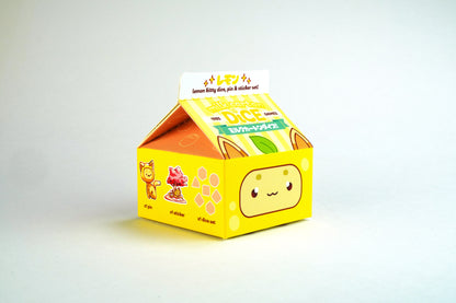 Lemon Kawaii Cat Dice Set – Milk Carton