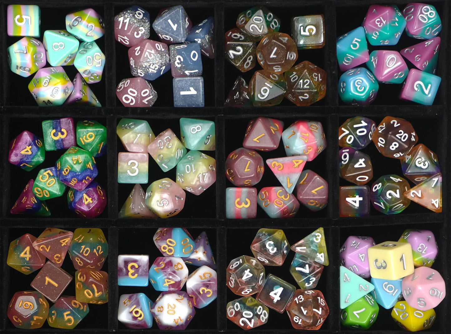 Pride Mystery Dice 6 Pack – Queer Friendly Dice, Pins, and Stickers! No Duplicates!