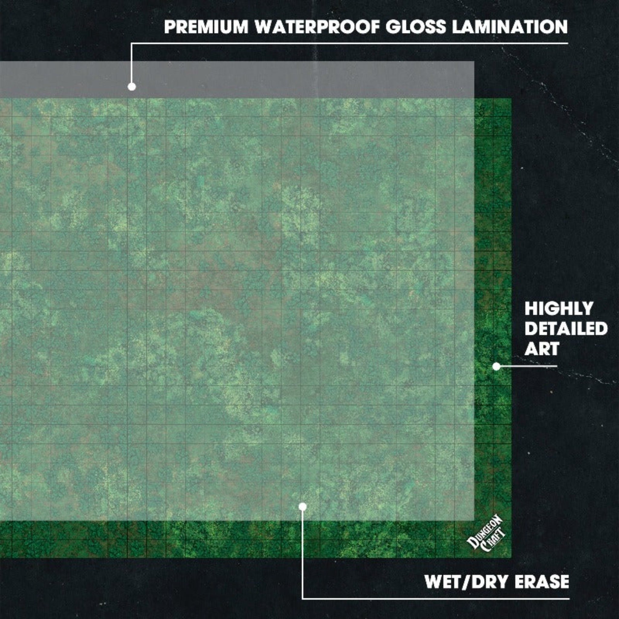 BattleMap: Jungle Floor | TTRPG Terrain Battle Map – 1985 Games