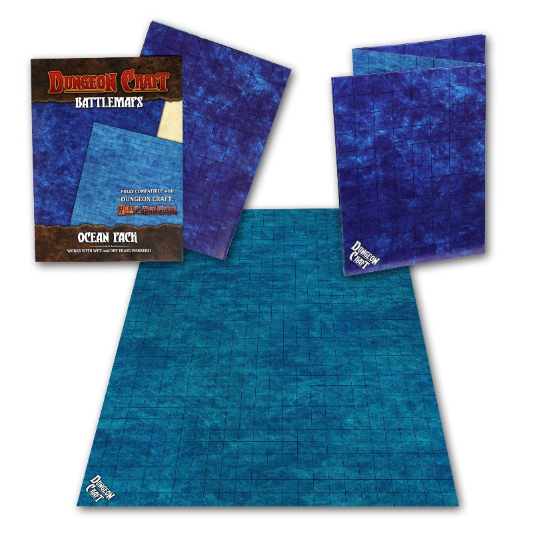BattleMap: Ocean | TTRPG Terrain Battle Map – 1985 Games
