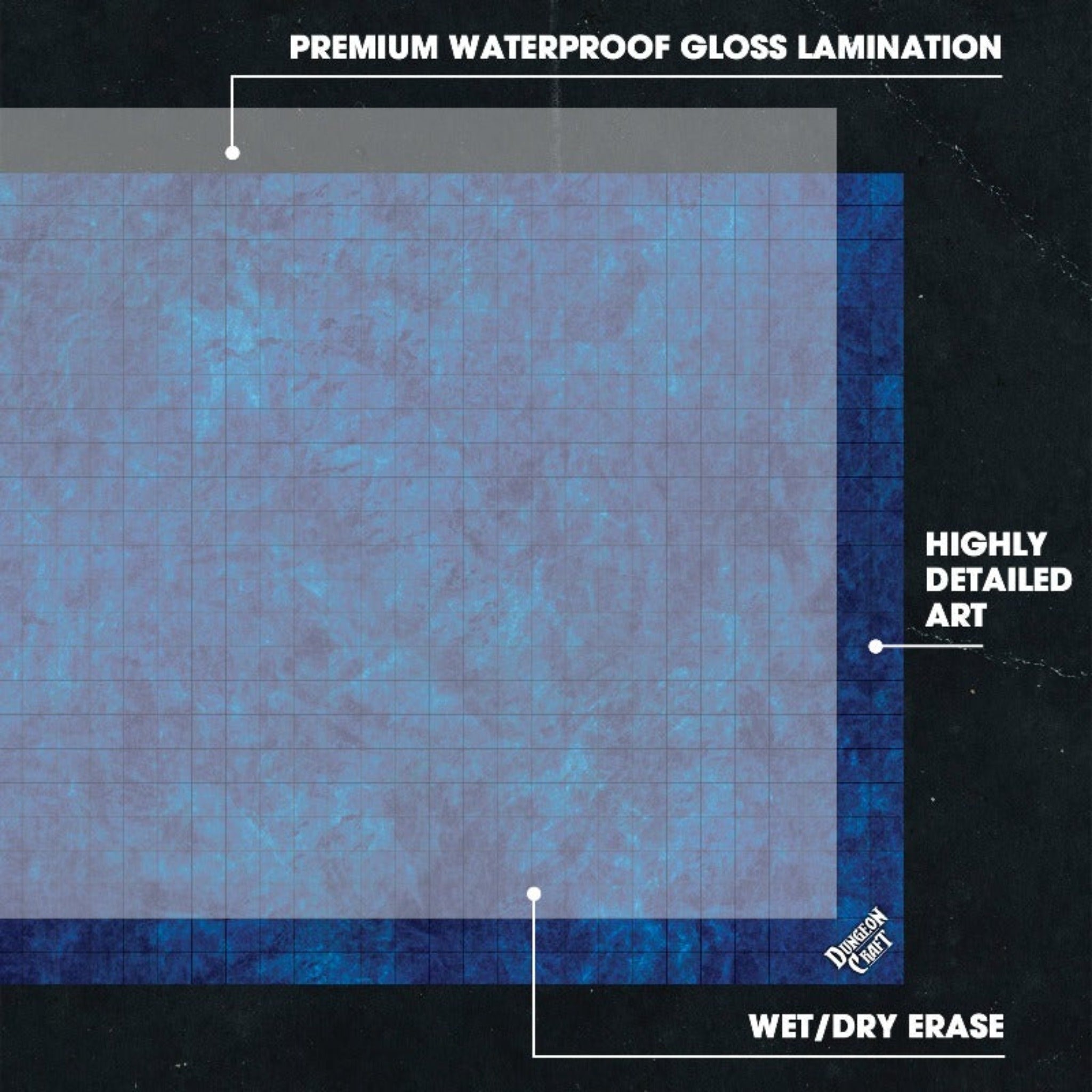 BattleMap: Ocean | TTRPG Terrain Battle Map – 1985 Games