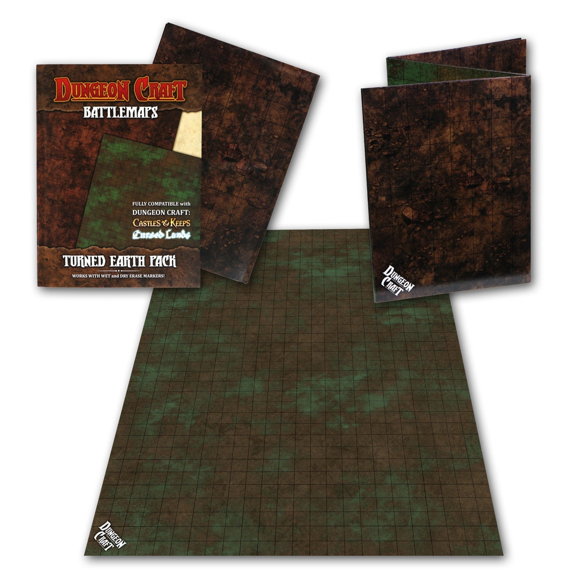 Battle Mats: 2024 Giant Book Of Battle Mats and 1985 Dungeon Craft Lot