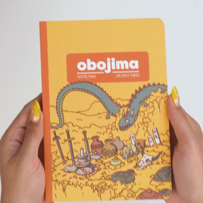 Obojima Dot Grid A5 Journal Orange
