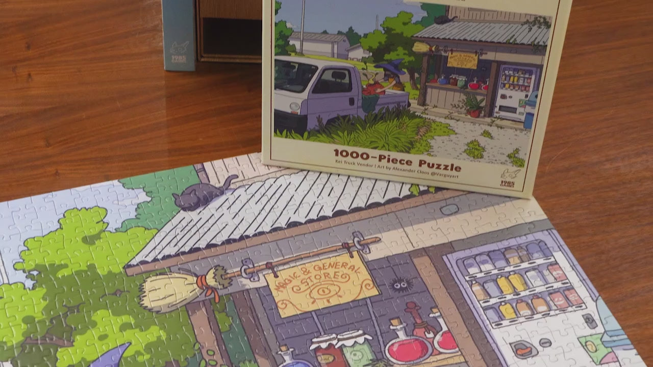 Obojima 1000-Piece Jigsaw Puzzle: Kei Truck Vendor – 1985 Games
